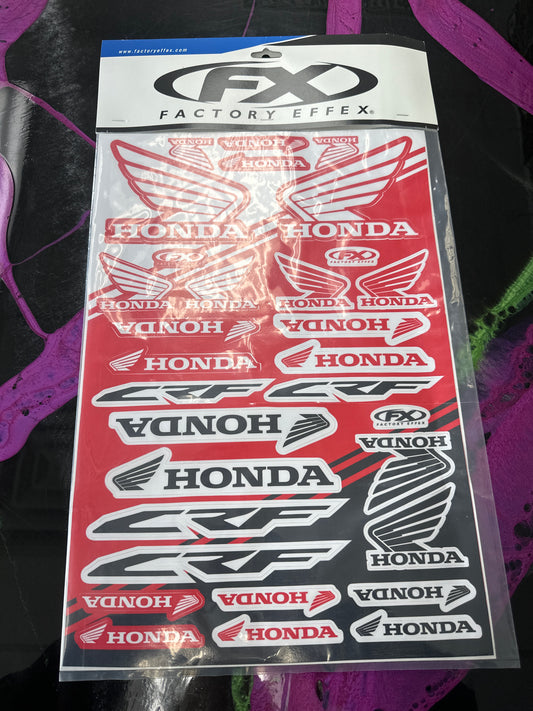 HONDA DECAL SHEET