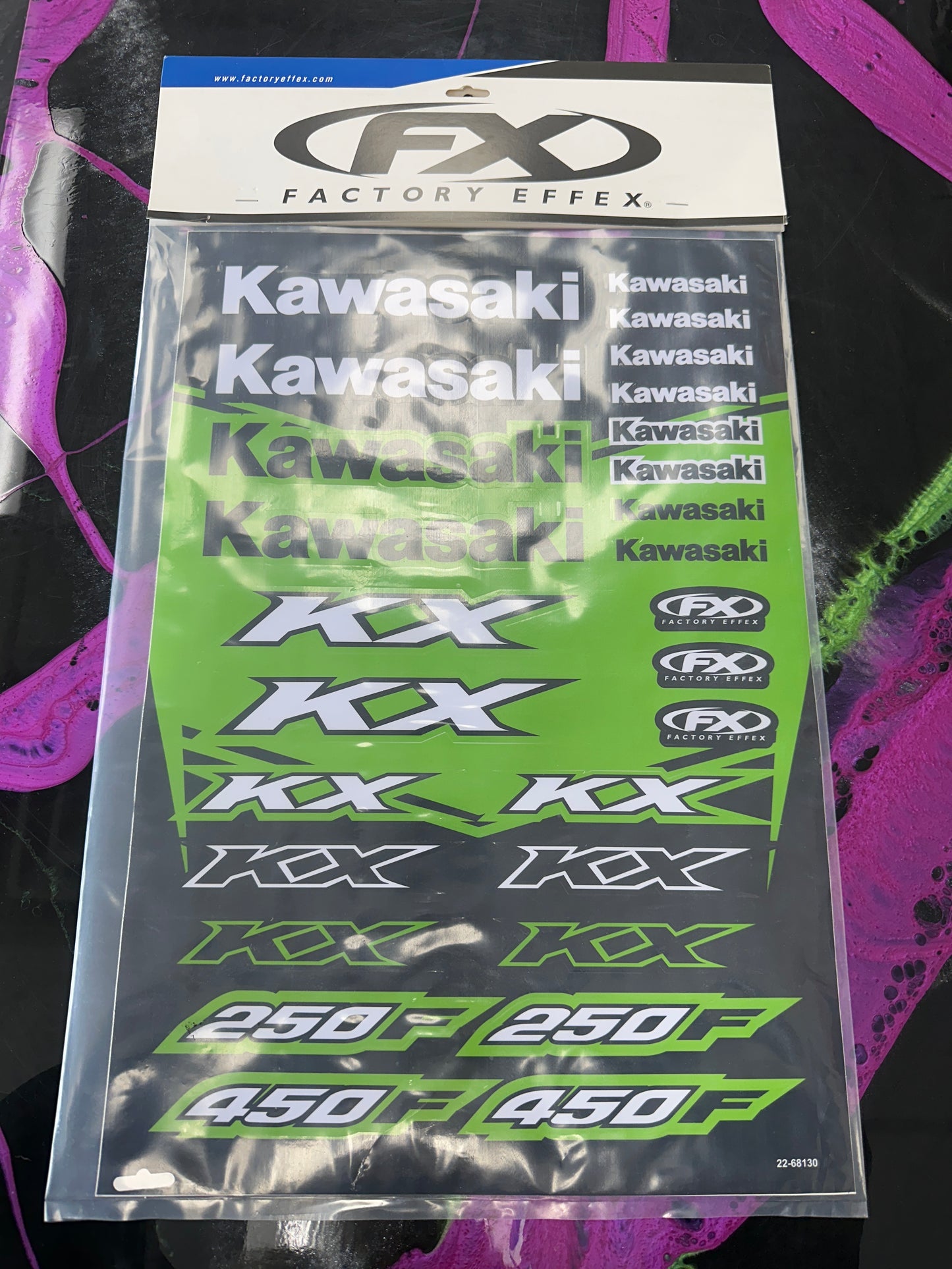 KAWASAKI DECAL SHEET